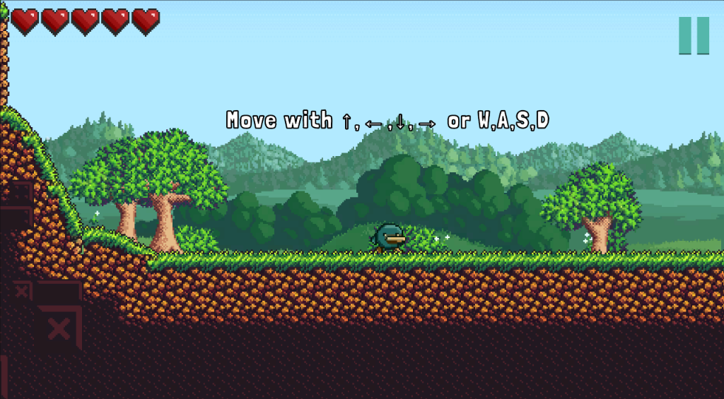 MateFalls Screenshot - Movement tutorial